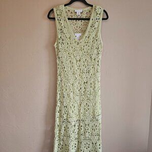 House of Harlow 1960 Lace Maxi Dress in Light Green